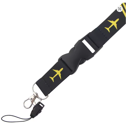 ✈️ Leichtes Aviation Lanyard mit Kartenhalter – Praktisch, Sicher & Professionell