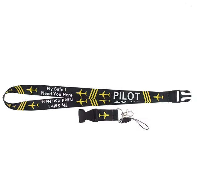 ✈️ Leichtes Aviation Lanyard mit Kartenhalter – Praktisch, Sicher & Professionell