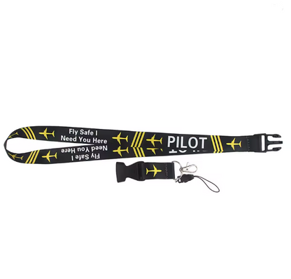 ✈️ Leichtes Aviation Lanyard mit Kartenhalter – Praktisch, Sicher & Professionell