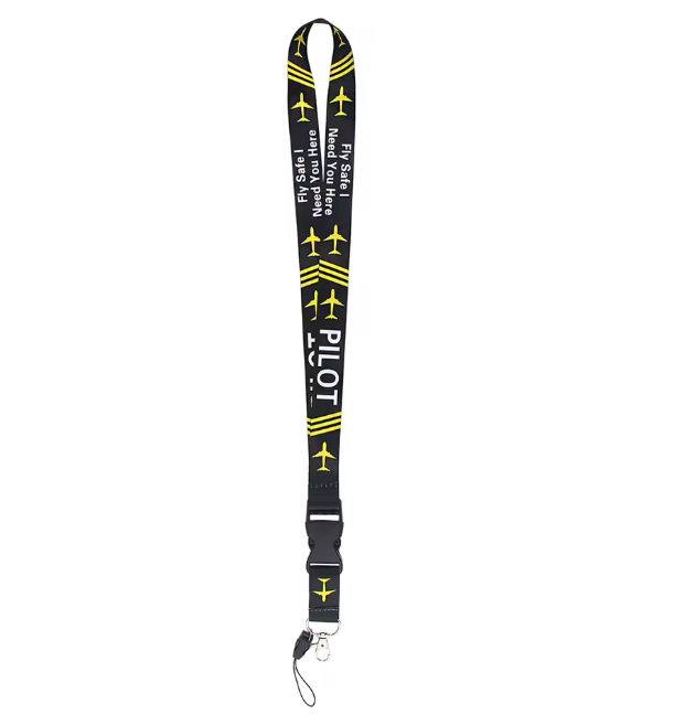 ✈️ Leichtes Aviation Lanyard mit Kartenhalter – Praktisch, Sicher & Professionell