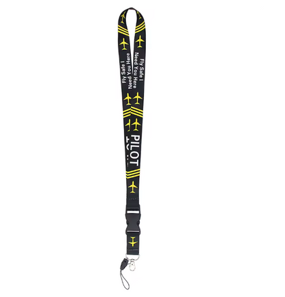 ✈️ Leichtes Aviation Lanyard mit Kartenhalter – Praktisch, Sicher & Professionell