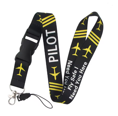 ✈️ Leichtes Aviation Lanyard mit Kartenhalter – Praktisch, Sicher & Professionell